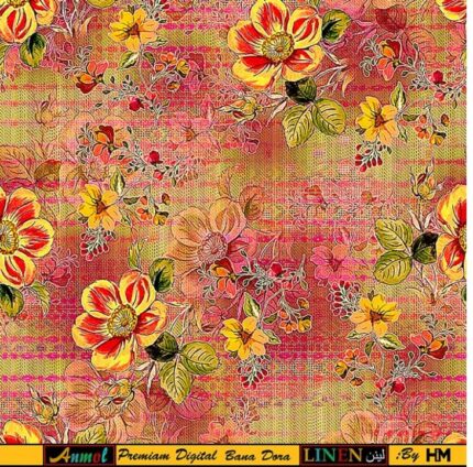 Anmol Premium Digital Bana Dora Linen 2 Piece D-10